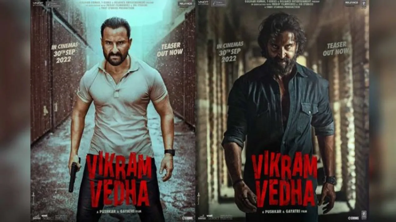 Saif Ali Khan and Hrithik Roshan starring Vikram Vedha