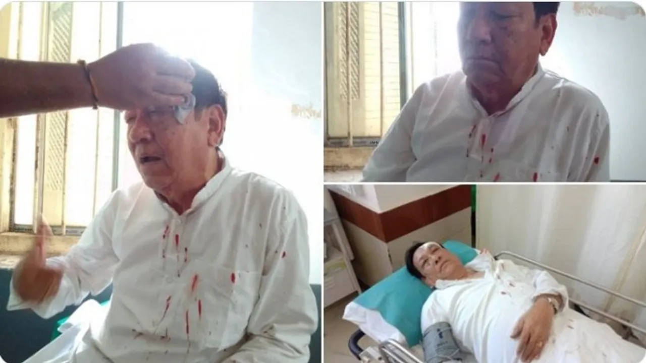 Injured Congressman in Post poll violence in Tripura