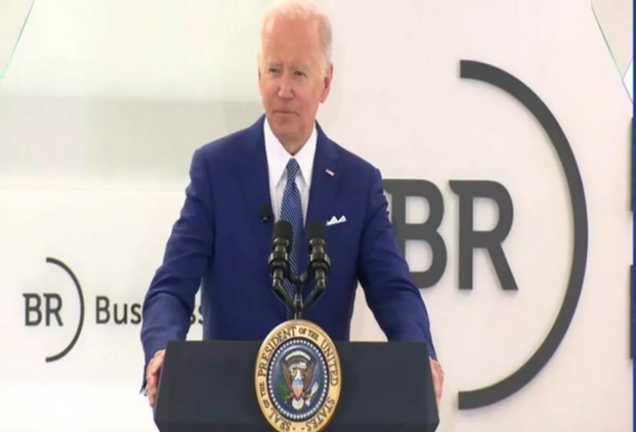 Joe Biden addressing Business Roundtable of CEOs on Monday