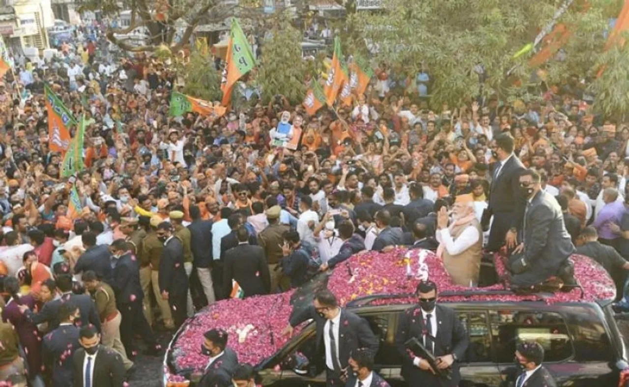 PM Modi roadshow in Gujarat (File Photo)