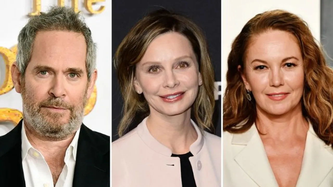 (Left to Right) Tom Hollander, Calista Flockhart and Diane Lane