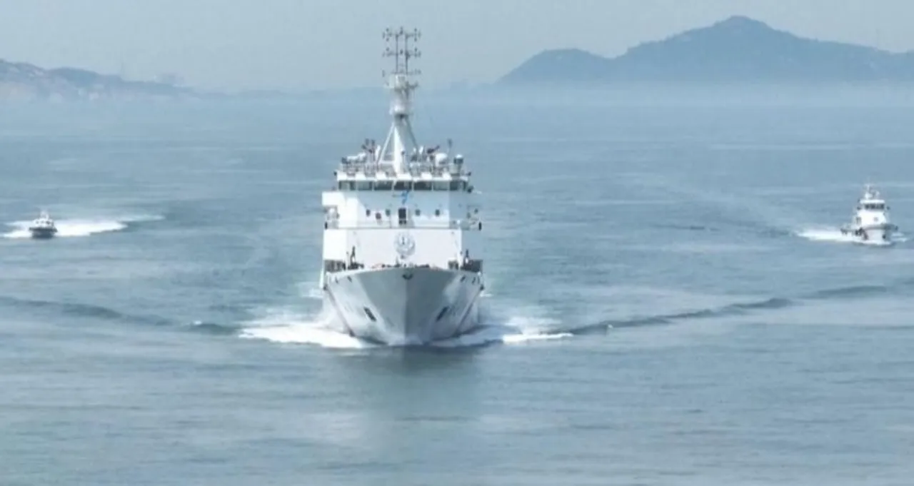 Taiwanese ship in action