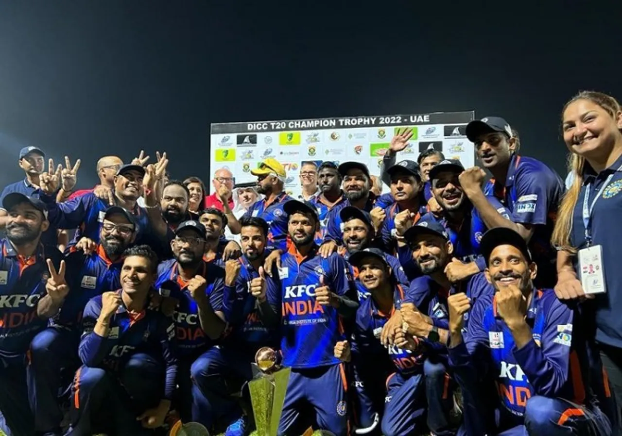 India Deaf Cricket Team lifts the coveted DICC T20 Champions Trophy 2022