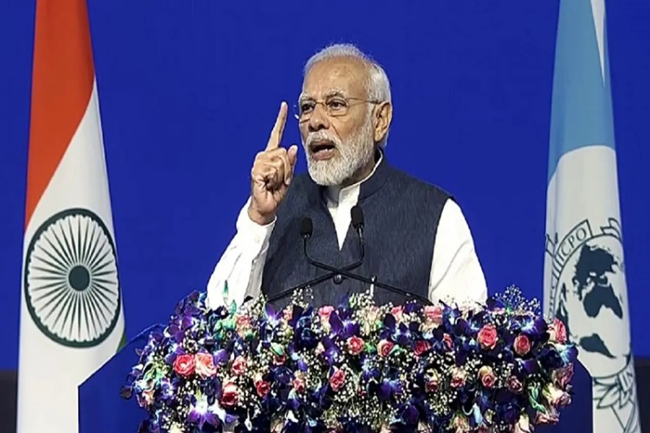 PM Modi addressing Interpol Conference in New Delhi