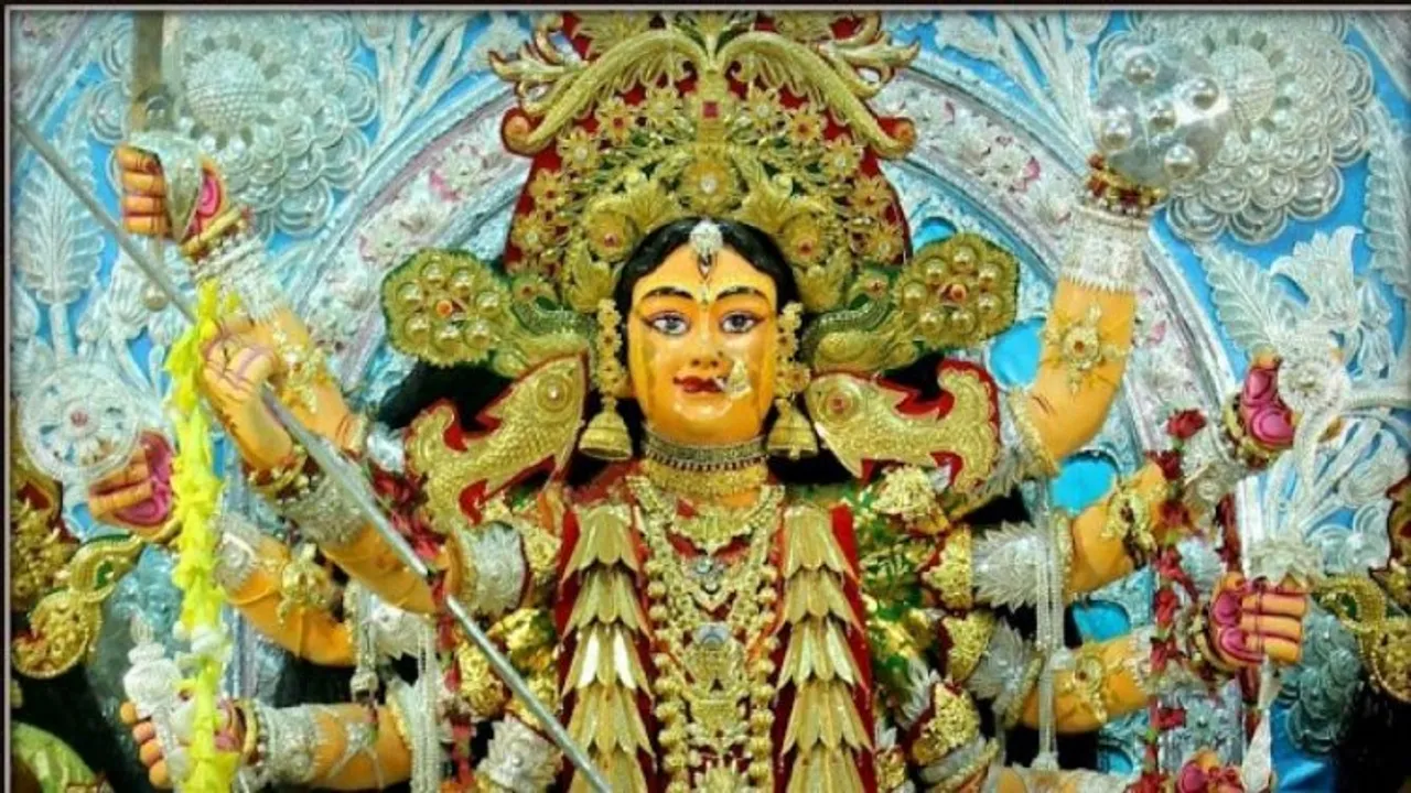 Durga Puja idol in Cuttack