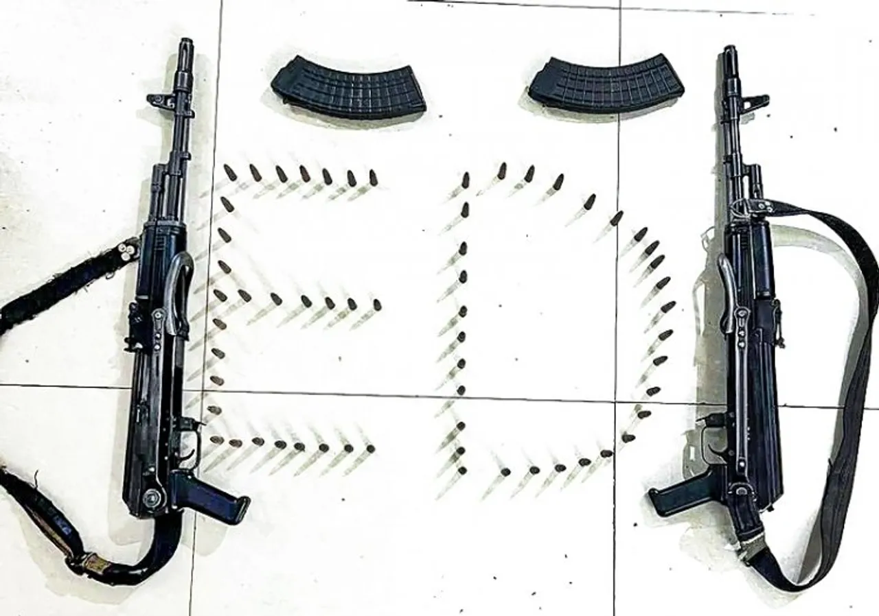 AK-47 rifle and bullets recovered