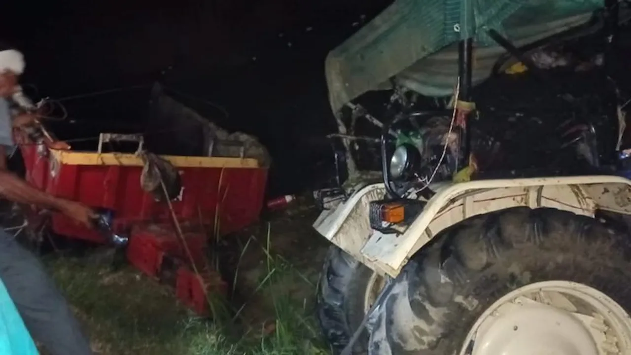 Tractor trolly that fell into pond killing 26