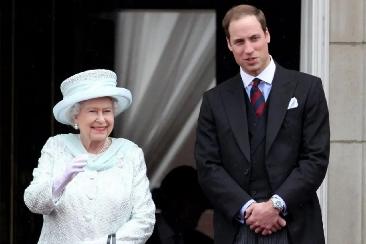 Prince Williams with Queen Elizabeth II (File photo)