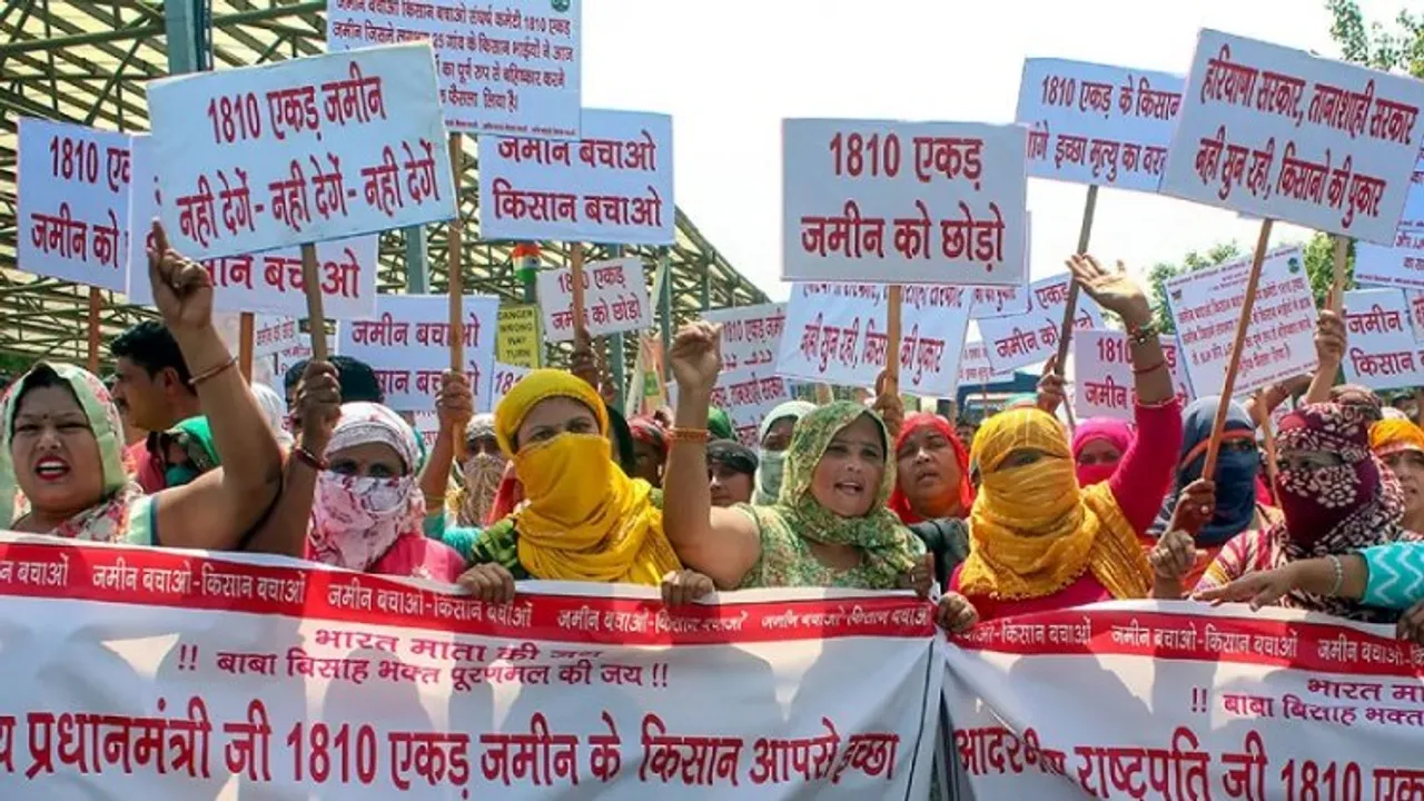 Manesar farmers protest