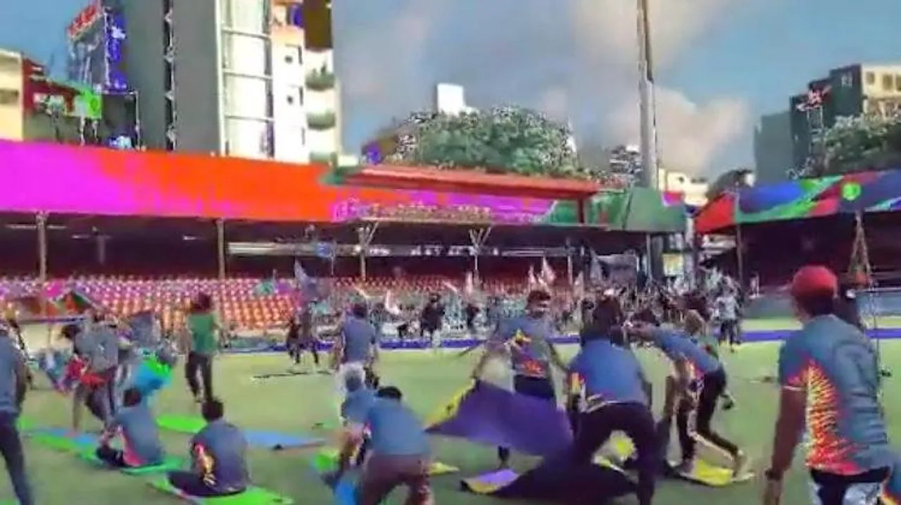 Rioters disrupt yoga day celebrations in Maldives on June 21