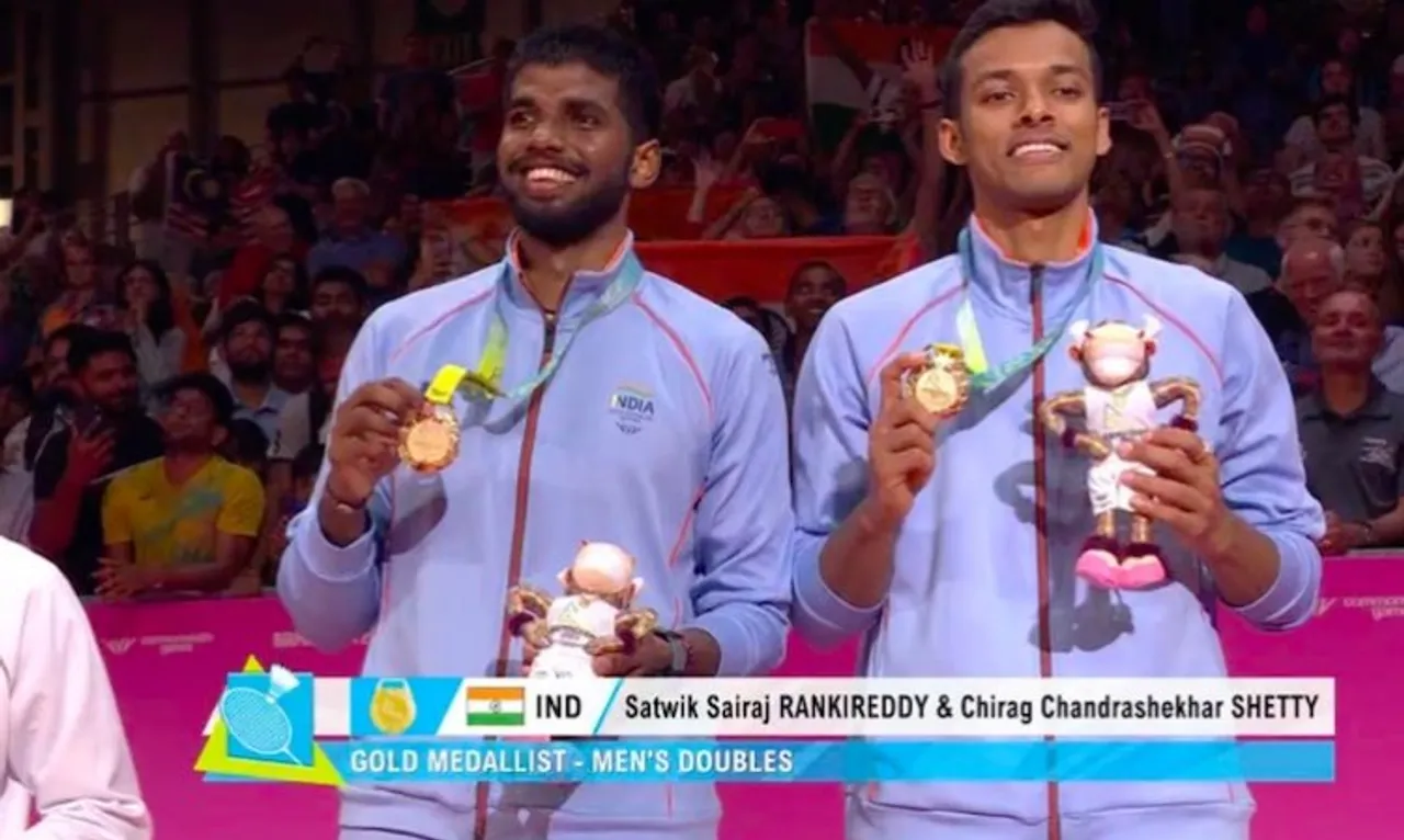 Chirag Shetty and Satwiksairaj Rankireddy win men's badminton doubles gold