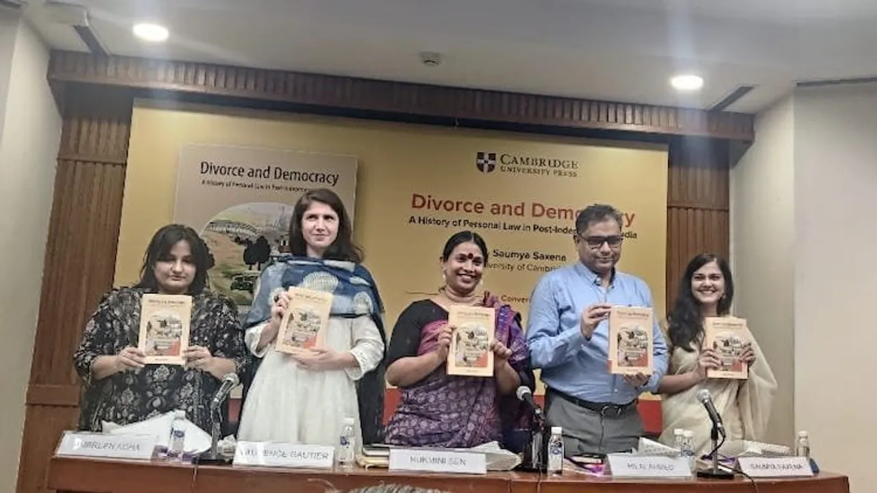 Saumya Saxena launching book on divorce laws â Divorce and Democracy, A History of Personal Law