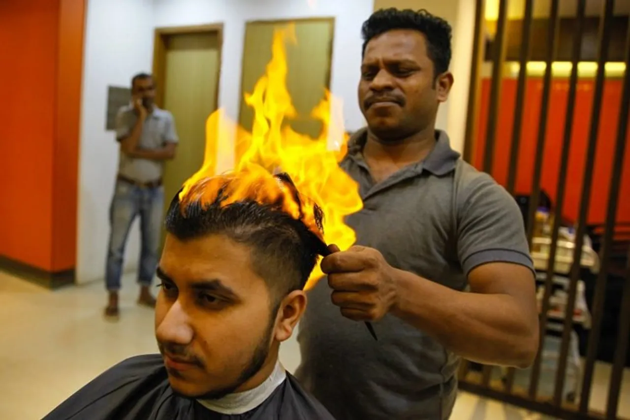 Man suffers burns after 'fire haircut' goes wrong at salon in Gujarat