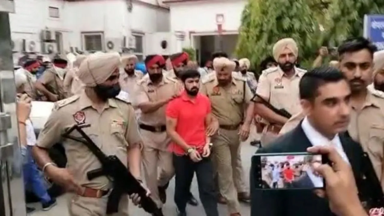 Gangster Lawrence Bishnoi brought to Punjab under heavy security