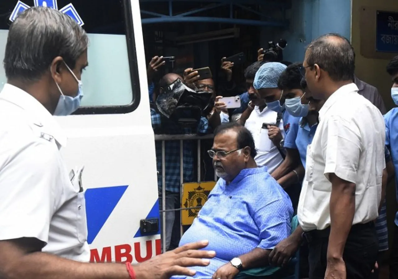 Arrested West Bengal minister Partha Chatterjee arrived in Kolkata on Tuesday morning from Odisha