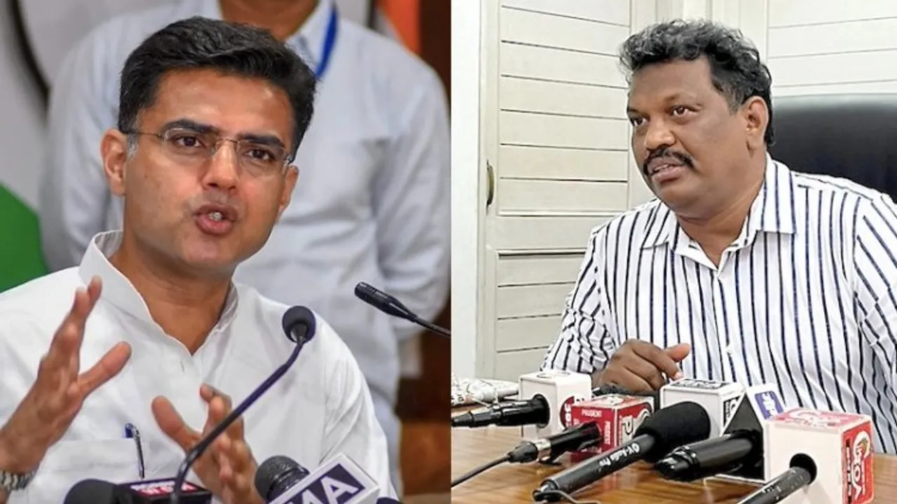 Sachin Pilot (Left); Michael Lobo (Right)