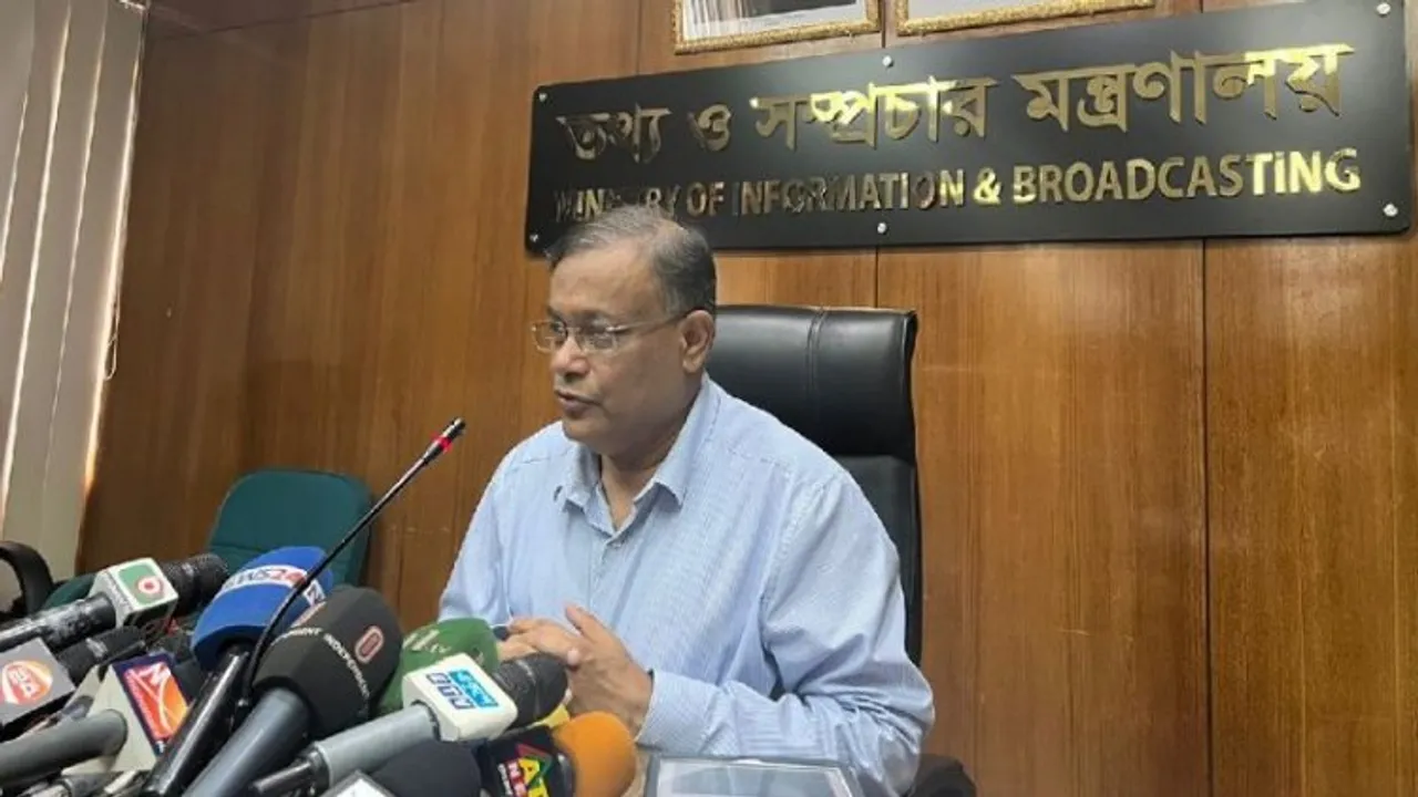Bangladesh's Information and Broadcasting Minister Hasan Mahmud (File photo)