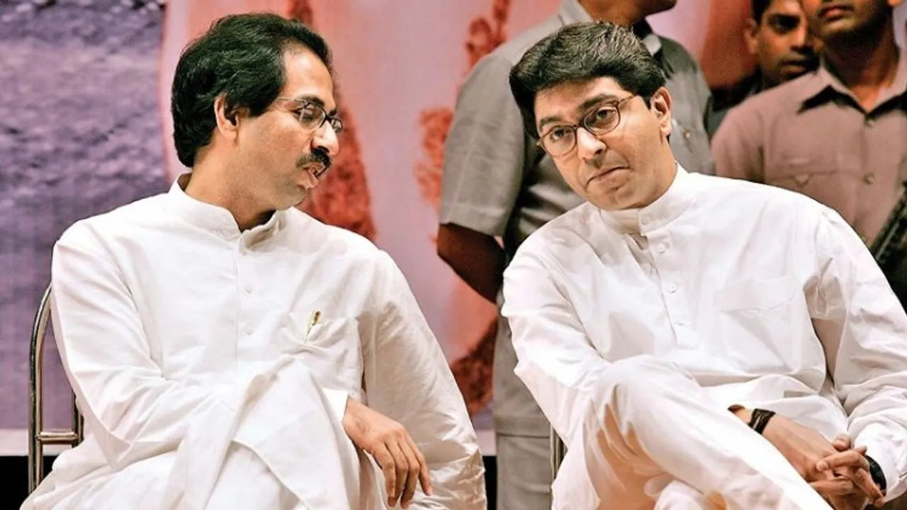 Uddhav Thackeray (Left); Raj Thackeray (Right)