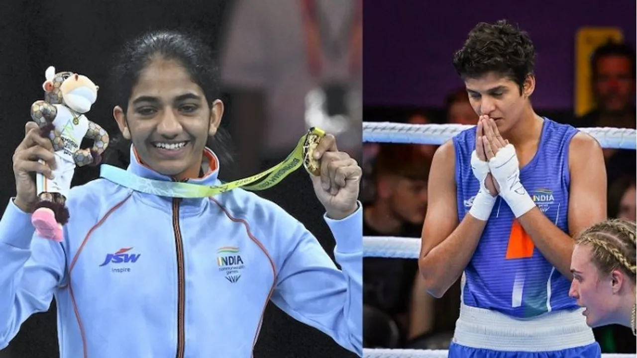 Bhiwani boxers Nitu Ghanghas (Left) and Jasmine Lamboriya (Right)