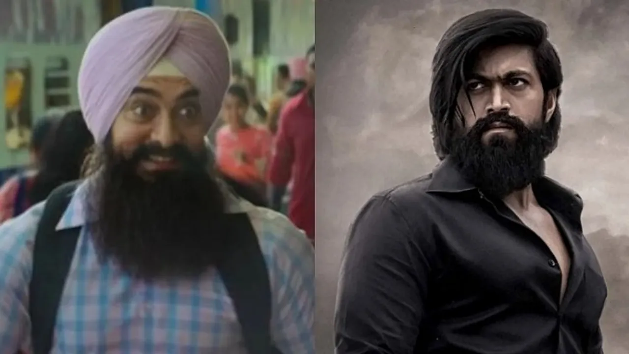 (left to right) Aamir Khan in Laal Singh Chaddha and blockbuster movie "KGF: Chapter 2