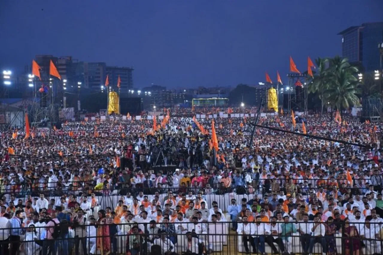 Eknath Shinde's Dussehra rally at BKC in Mumbai