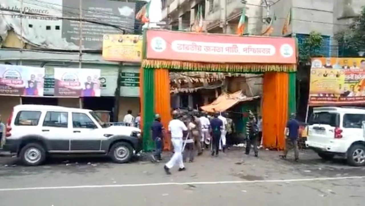 BJP accuses Kolkata police of attacking party headquarters in Kolkata