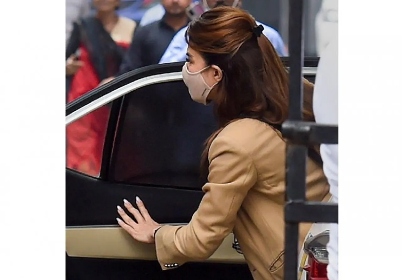 Bollywood actor Jacqueline Fernandez arrives to appear before the Economic Offences Wing of Delhi Police in connection with an extortion case linked to alleged conman Sukesh Chandrashekhar, in New Delhi