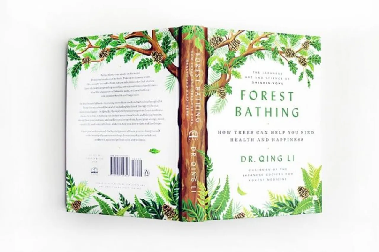 Book cover of the self-help book, "Shinrin Yoku: The Rejuvenating Practice of Forest Bathing".