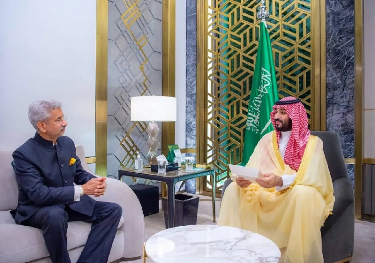 EAM S Jaishankar with Saudi Crown Prince Mohammed bin Salman