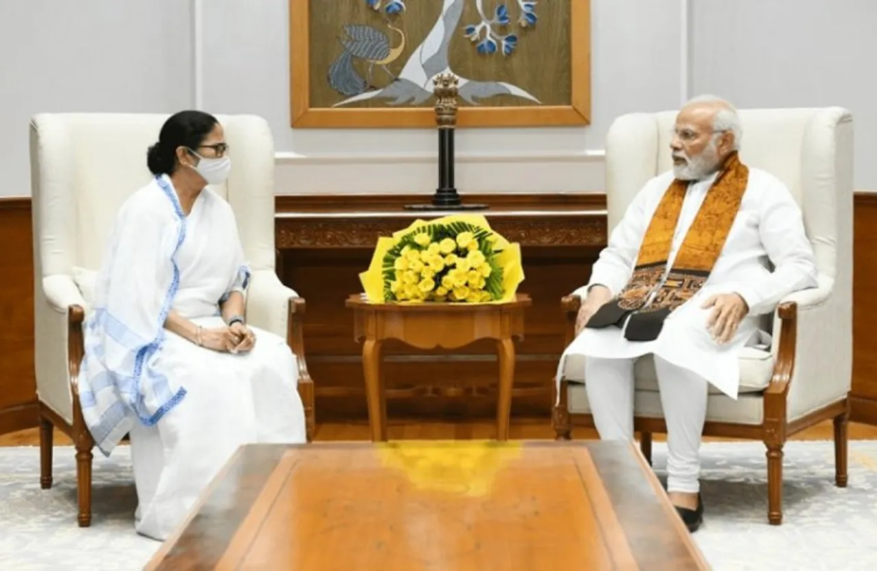 West Bengal Chief Minister Mamata Banerjee with Prime Minister Narendra Modi (File photo)