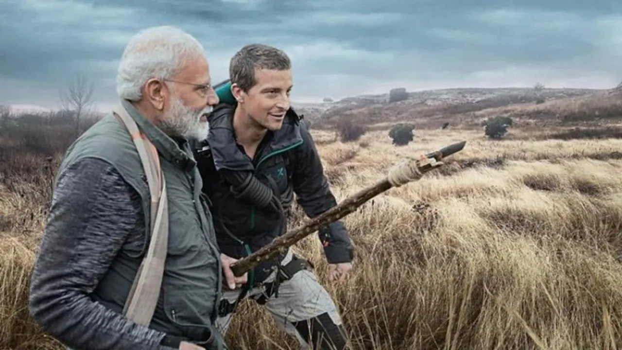 Prime Minister Narendra Modi with Bear Grylls (File photo)