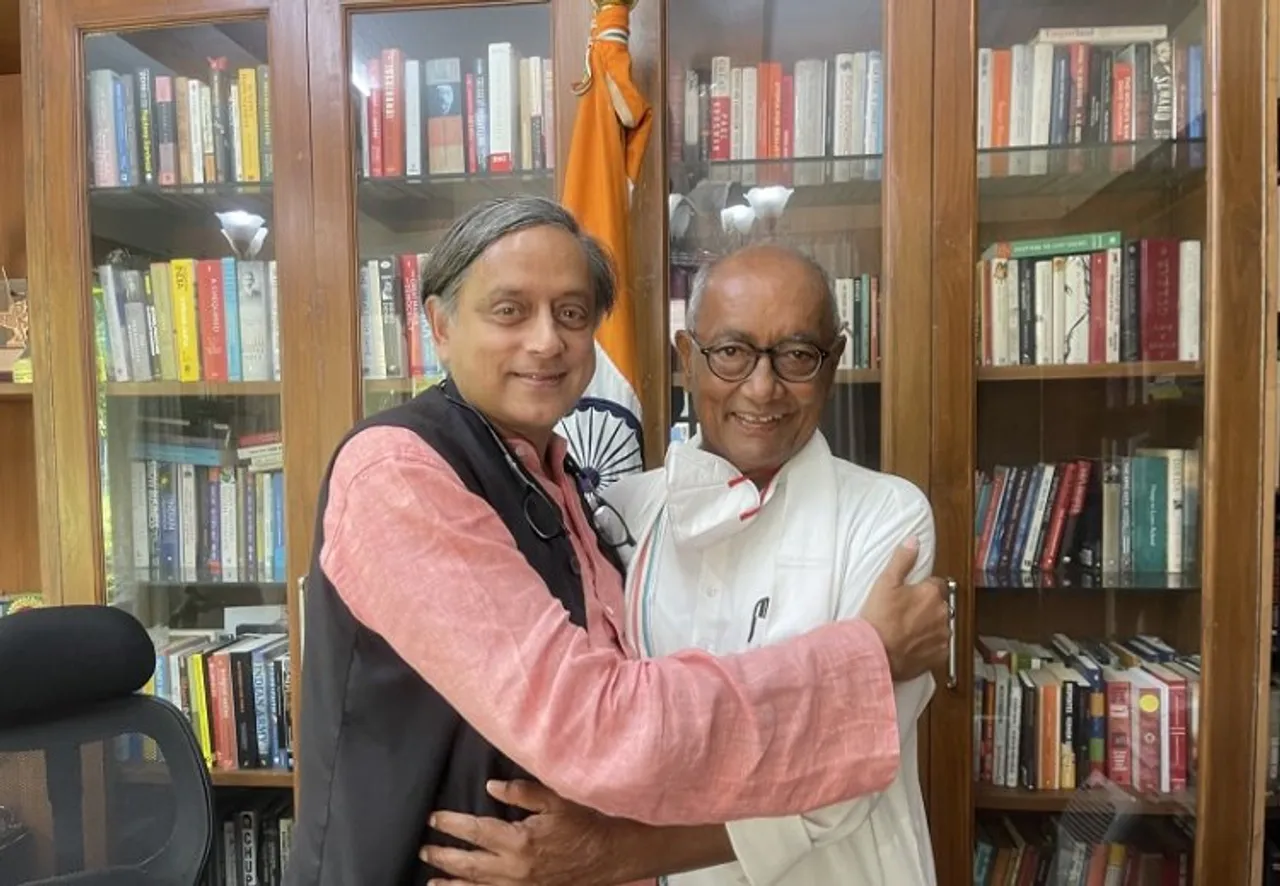 Shashi Tharoor and Digvijaya Singh