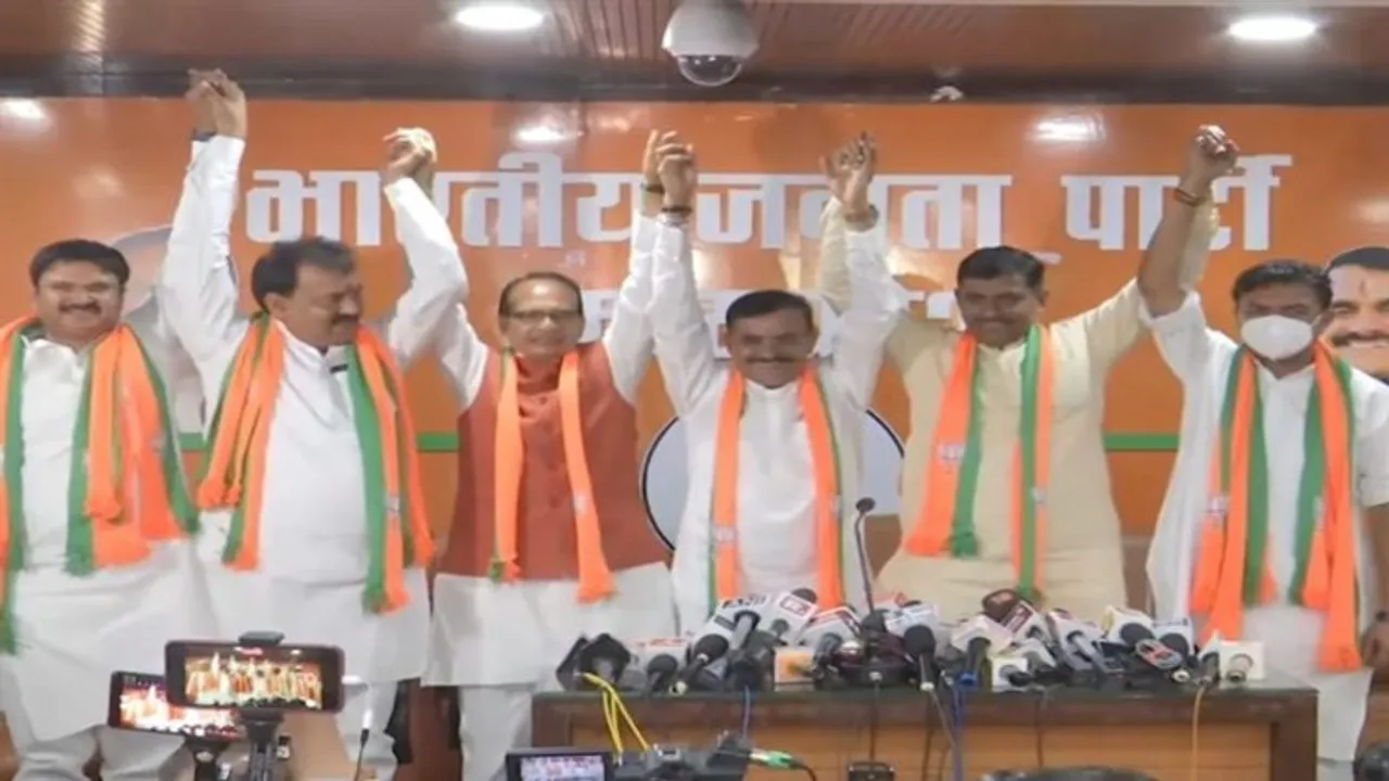 Three MLAs joins BJP in Madhya Pradesh