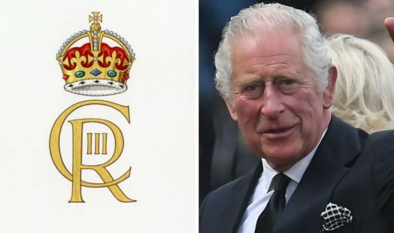 King Charles III new cypher is revealed as the Royal family period mourning period comes to an end