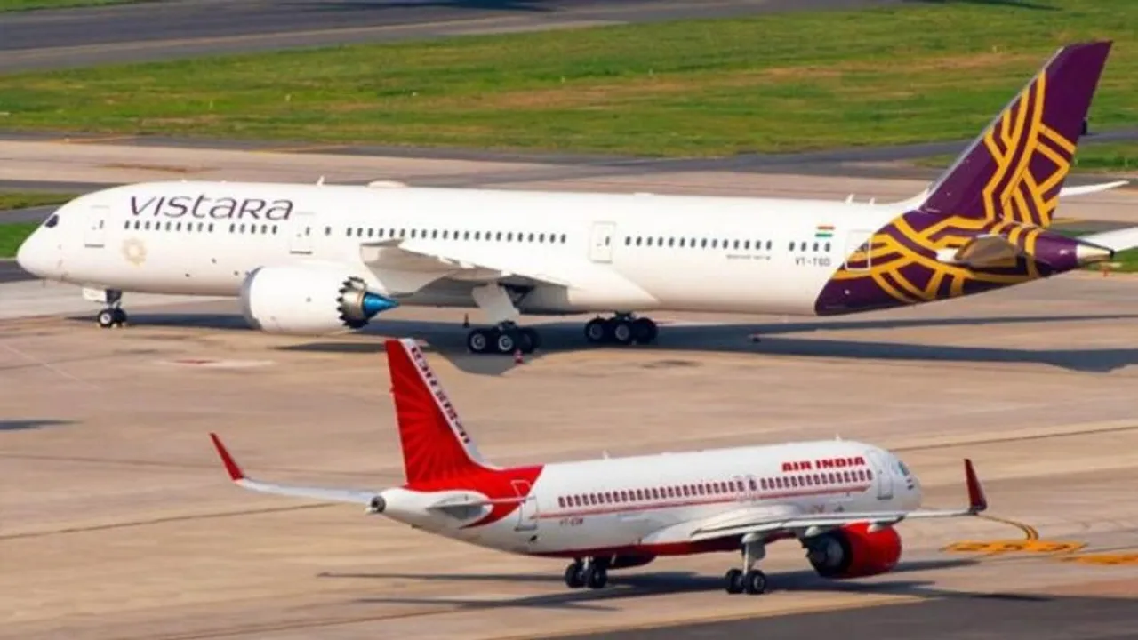 Flights of Vistara and Air India 