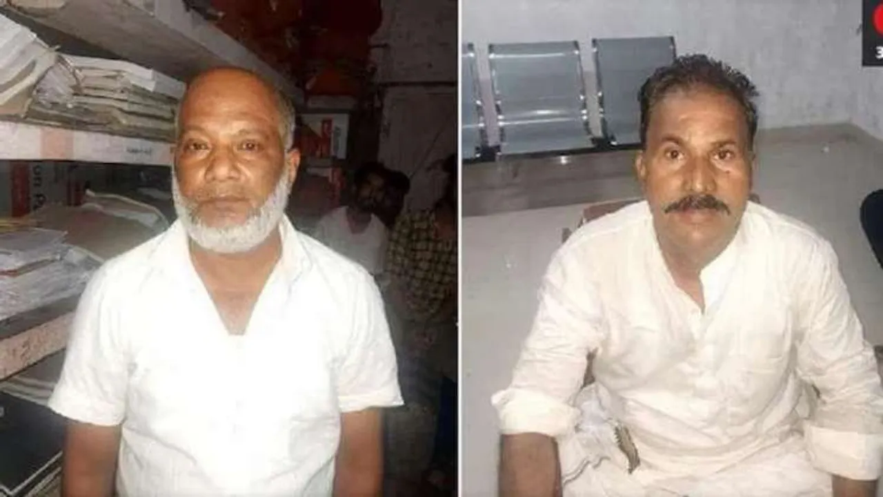 Mohammad Jallauddin, a retired Jharkhand police officer, and Athar Parvez (Image courtesy: India TV)