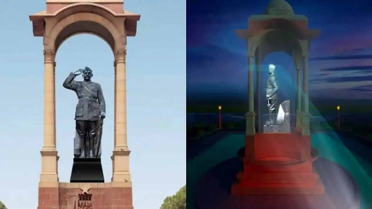 Netaji Subhash Chandra Bose statue at India Gate