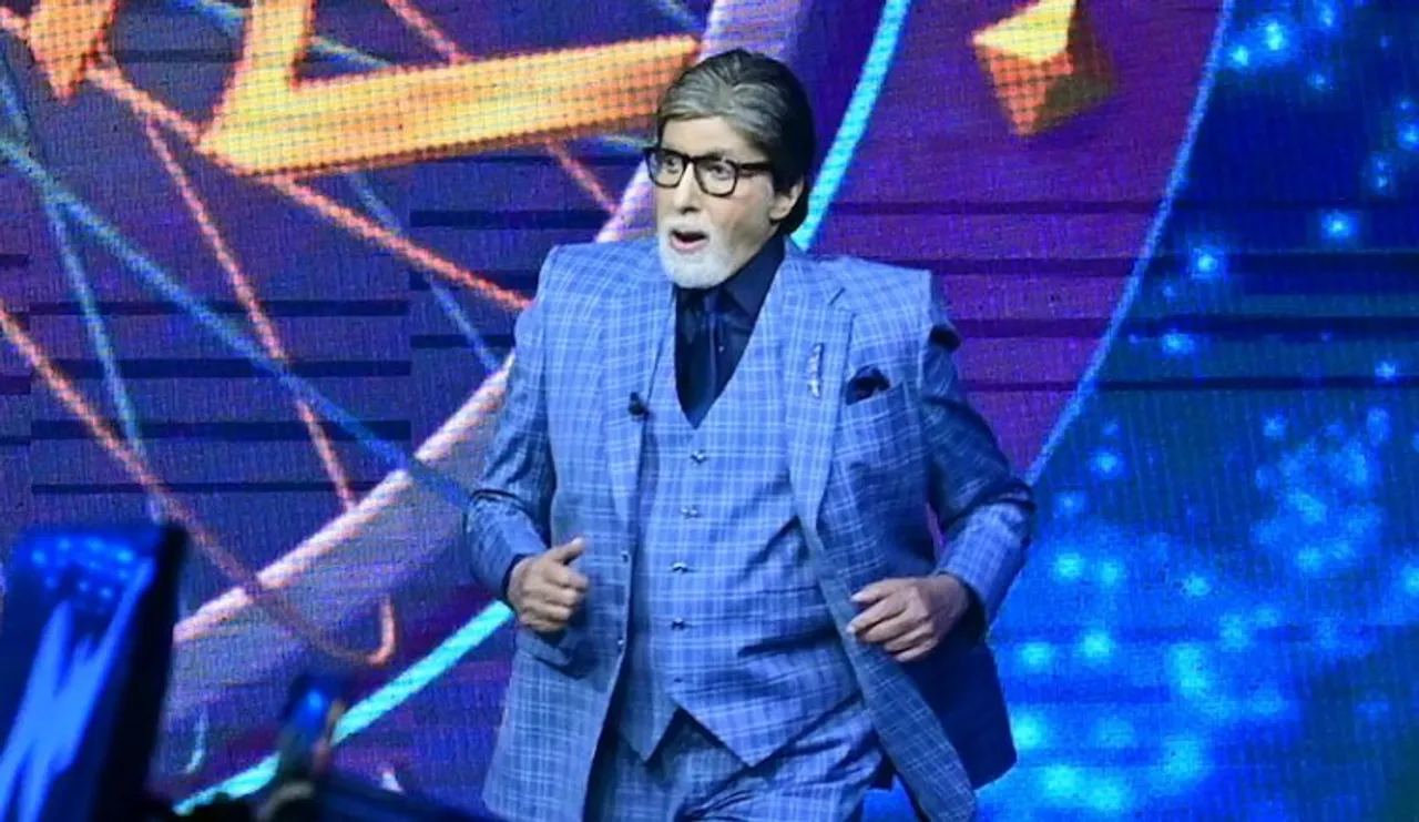 Amitabh Bachchan at the set of KBC