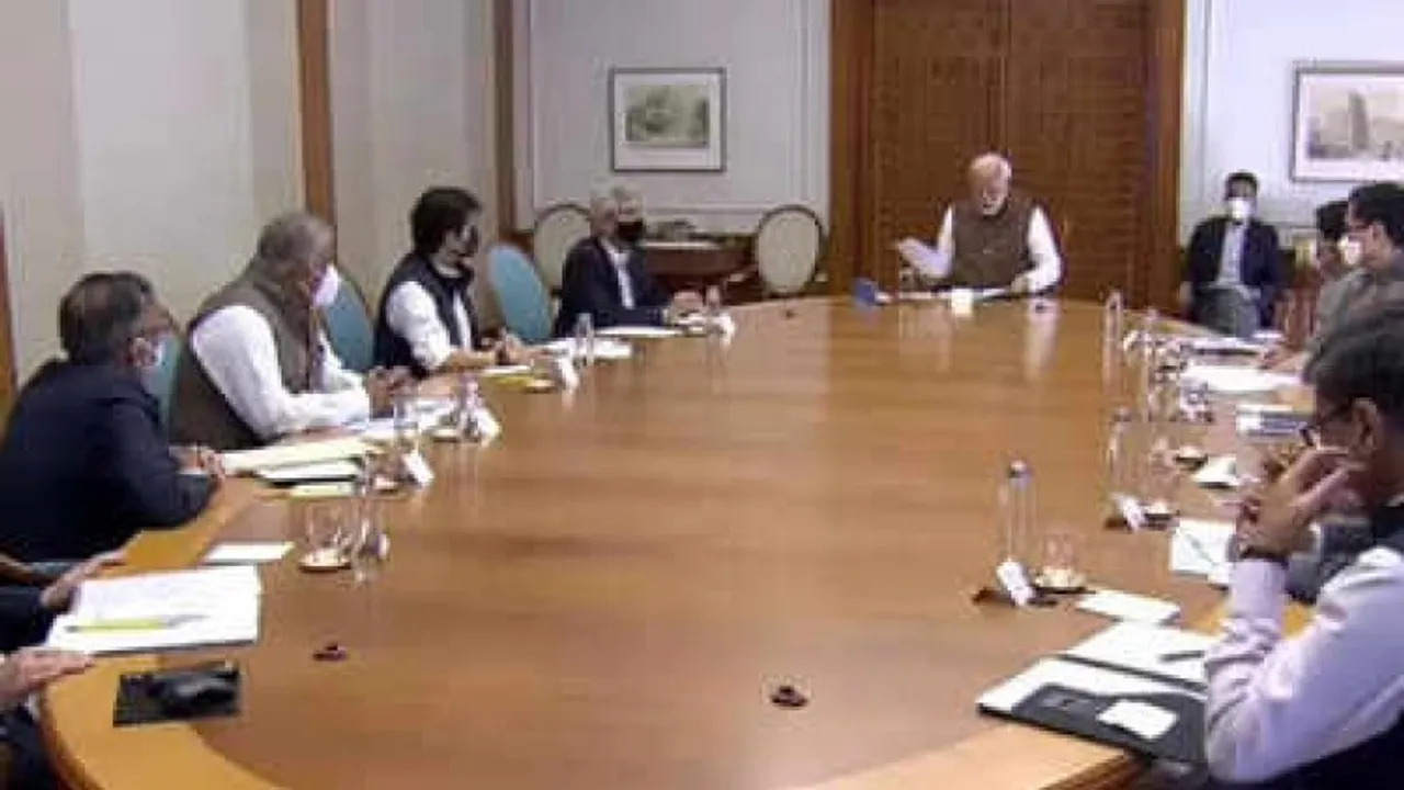 PM Narendra Modi chaired a high-level meeting on Monday. (Picture Credits: ANI)