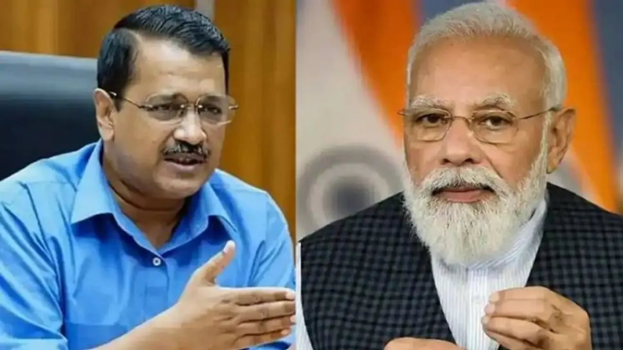 Arvind Kejriwal (Left); PM Narendra Modi (Right)