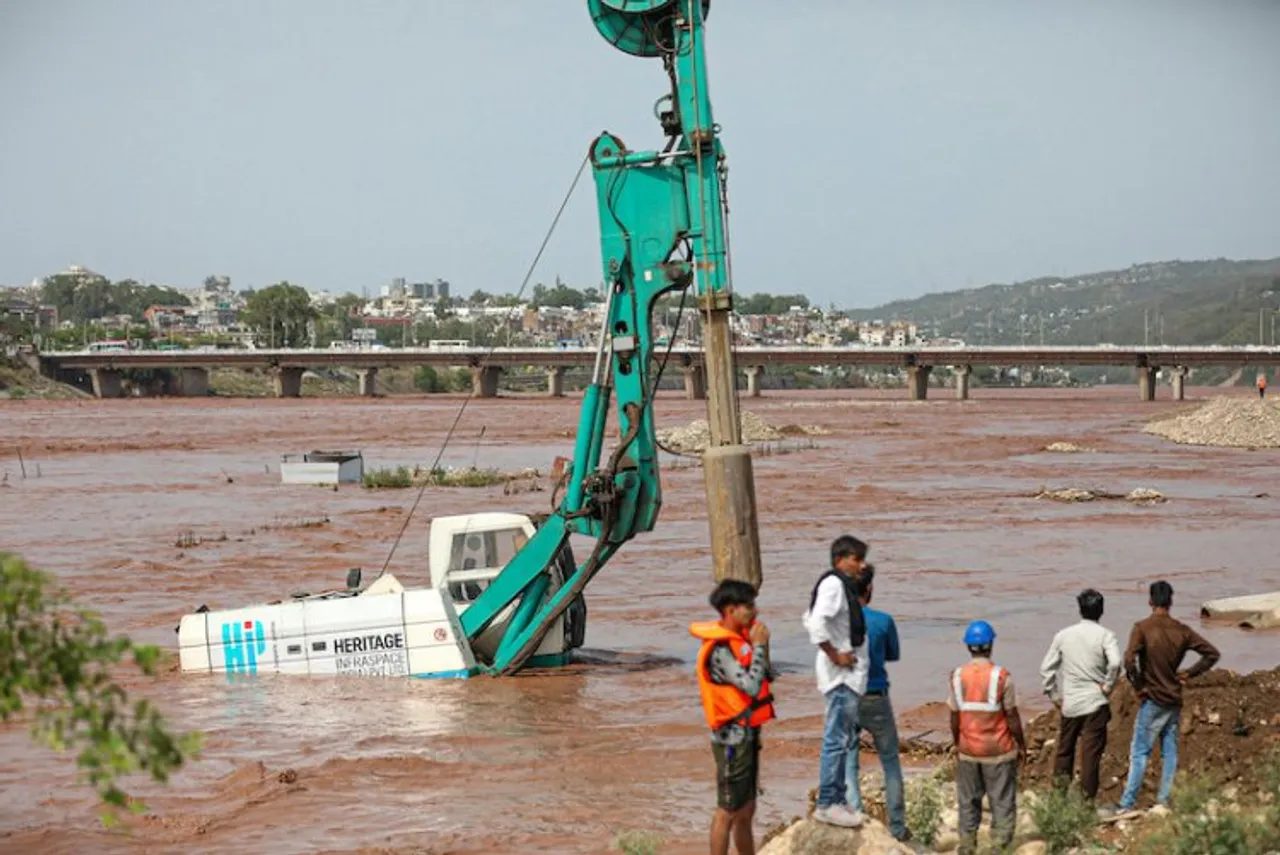 Flash floods in Tawi river