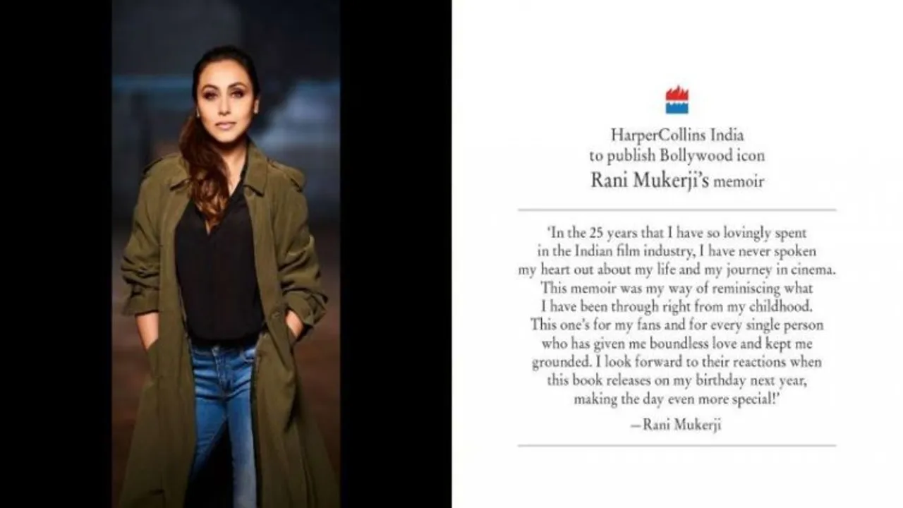 Harper Collins to publish autobiography of Bollywood star, Rani Mukherji