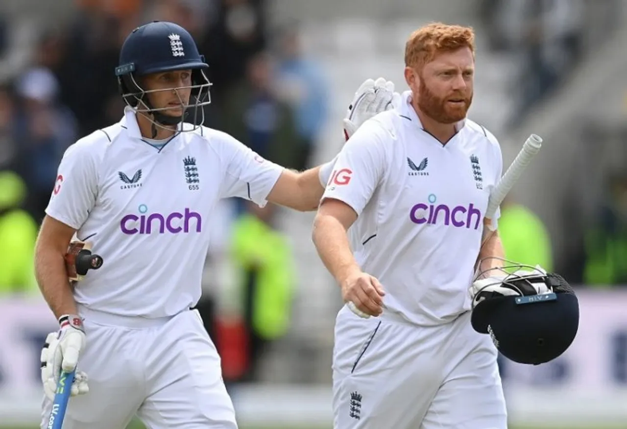 Joe Root and Jonny Bairstow scored majestic centuries as England pulled off their highest-ever successful run chase in test format