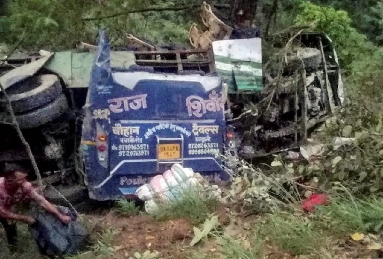 25 from Madhya Pradesh die as bus falls into a gorge in Uttarkashi