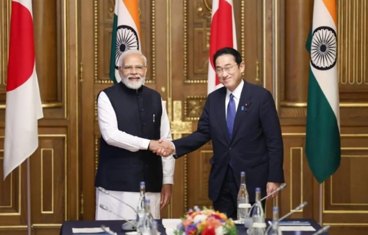 Prime Minister Narendra Modi on Tuesday met his Japanese counterpart Fumio Kishida