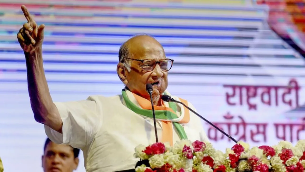 Sharad Pawar speaking at NCP National Council Meeting in Delhi on Sunday