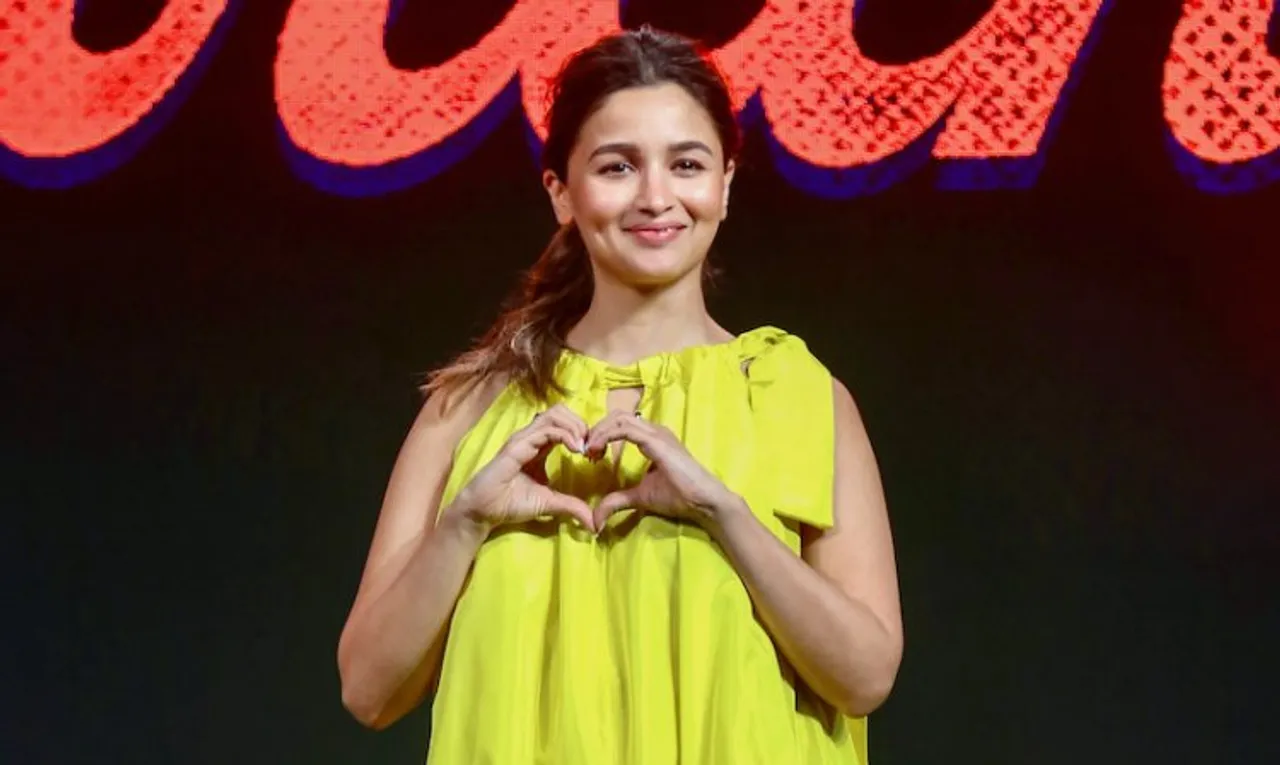 Alia Bhatt poses for photos during the trailer launch of her upcoming Netflix film Darlings, in Mumbai, Monday