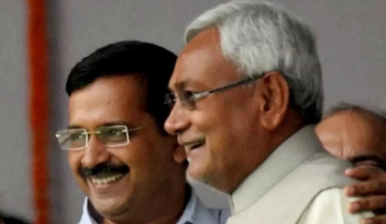 Arvind Kejriwal and Nitish Kumar in one frame (File photo)