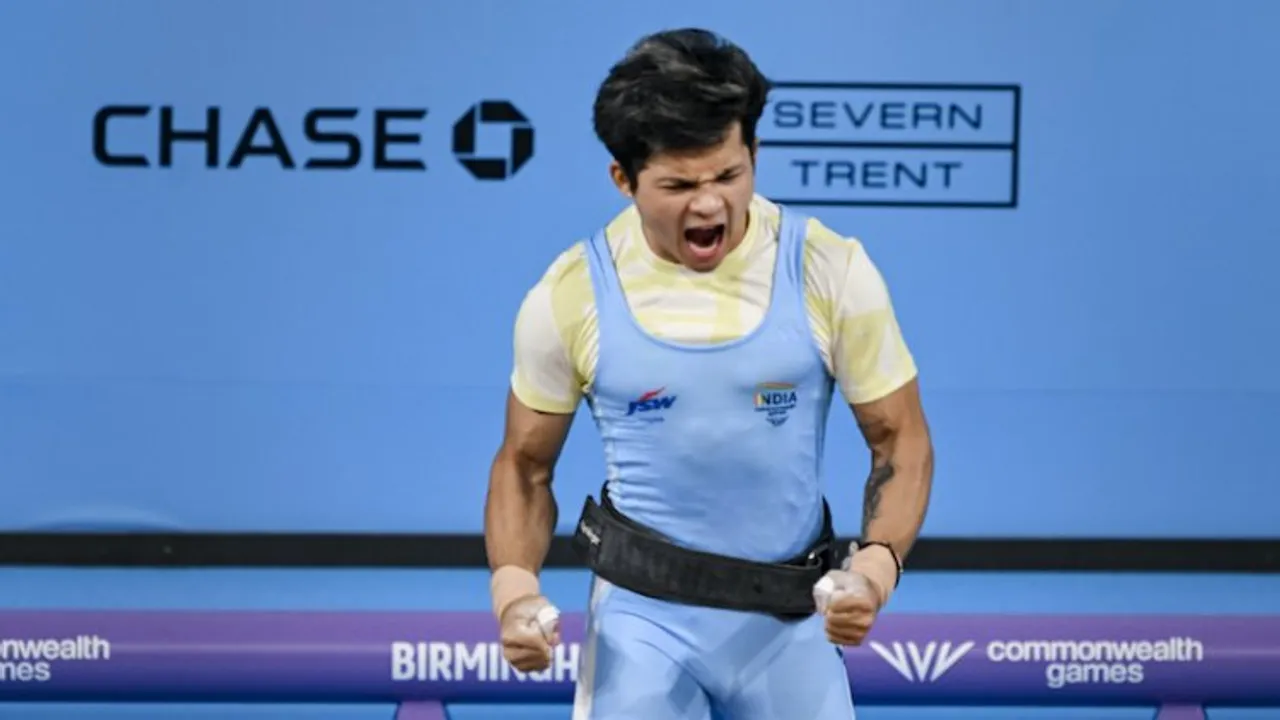 Jeremy Lalrinnunga after winning Gold at CWG 2022