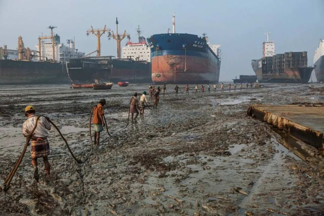 Ship breaking yard in Bangladesh